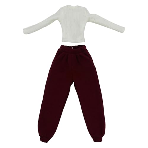 Fenteer 1/6 Skala Weibliche Kleidung, Kostüm, einfache, lässige handgefertigte Actionfiguren, 12 -Zoll, Rot Und Weiß Fenteer 1/6 Skala Weibliche Kleidung, Kostüm, einfache, lässige handgefertigte Actionfiguren, 12 -Zoll, Rot Und Weiß von Fenteer