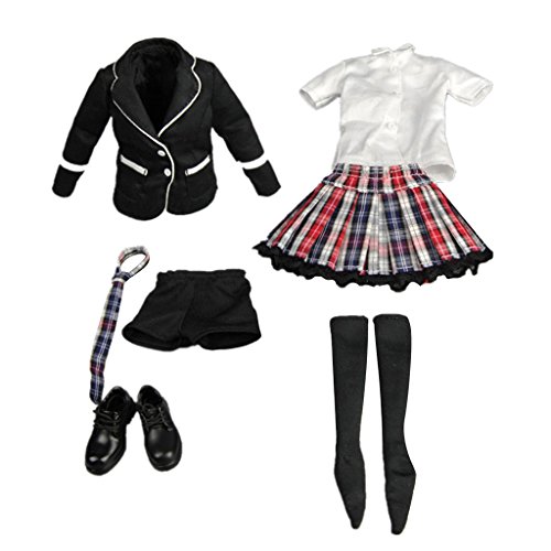 Fenteer 1/6 Uniform Puppenkleidung Kleidung für 12 Babypuppe Rocks Puppenkleid Bekleidung von Fenteer