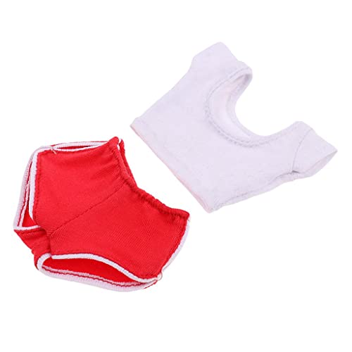 Fenteer 1/6 Weibliche Weiß Top Shirt + Rot Shorts Kleidung für 12 '' Action-Figuren, Rot Fenteer 1/6 Weibliche Weiß Top Shirt + Rot Shorts Kleidung für 12 '' Action-Figuren, Rot von Fenteer
