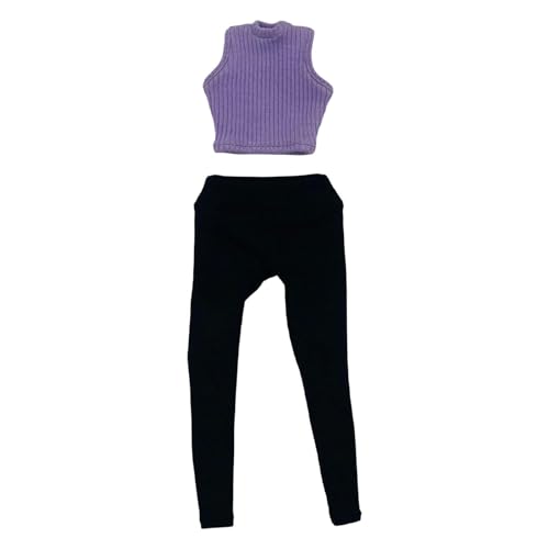 Fenteer 1/6 Weste mit Hosen gestricktes Ernte -Tanktop, stilvolles ärmelloses Top, Casual Basic Tank für 12 -Zoll -Figuren Accessoire, Violett Fenteer 1/6 Weste mit Hosen gestricktes Ernte -Tanktop, stilvolles ärmelloses Top, Casual Basic Tank für 12 -Zoll -Figuren Accessoire, Violett von Fenteer