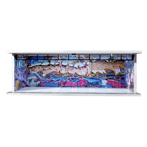 Fenteer 1/64 Maßstab Modellauto Vitrine Display Box Garage Modell Diorama Ornament Mikro Landschaft Dekor Staubdicht Parkplatz Szene, Style C Fenteer 1/64 Maßstab Modellauto Vitrine Display Box Garage Modell Diorama Ornament Mikro Landschaft Dekor Staubdicht Parkplatz Szene, Style C von Fenteer