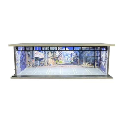 Fenteer 1/64 Maßstab Modellauto Vitrine Vitrine Organizer Ornament Dekorative Simulierte Parkplatzszene Miniatur-Szenario-Modell, Style C Fenteer 1/64 Maßstab Modellauto Vitrine Vitrine Organizer Ornament Dekorative Simulierte Parkplatzszene Miniatur-Szenario-Modell, Style C von Fenteer
