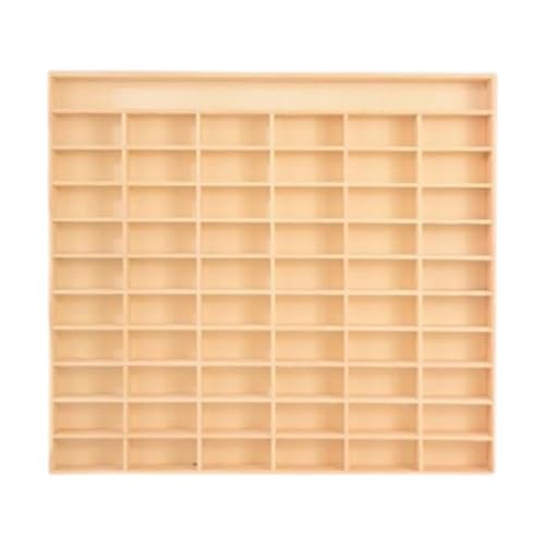 Fenteer 1/64 skalieren Auto -Aufbewahrungs -Display -Hülle Display Regal, präsentieren Sie Wandmontierkabinetts -Aufbewahrungsbox -Organizer für Sammlerspiele, 60 Grid Add A Layer von Fenteer