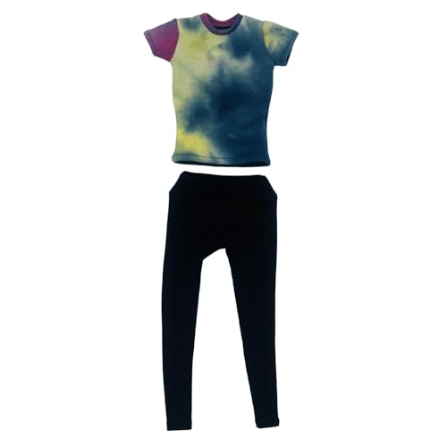 Fenteer 1: 6 Casual Lose Top mit Hose Summer Shirt Casual Casual Short Sleeve Pullover für 12 -Zoll -Puppenmodell -Kleidungsfiguren Fenteer 1: 6 Casual Lose Top mit Hose Summer Shirt Casual Casual Short Sleeve Pullover für 12 -Zoll -Puppenmodell -Kleidungsfiguren von Fenteer