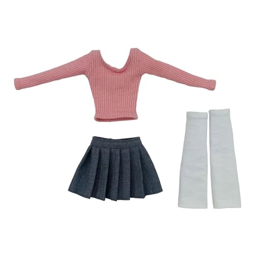 Fenteer 1: 6 Frauen Tube Top Langarm Kostüm handgefertigtes Mode -Top -Ärmel Bralette für 12 '' weibliche Actionfigur Accessoire, Rosa von Fenteer