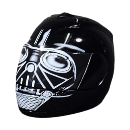 Fenteer 1: 6 Skala Miniaturhelm Helfmodem Fashion Stylish Photo Requisiten Cosplay Miniaturpuppenkostüm für 12 -Zoll -Figuren Accessoire, Schwarz von Fenteer