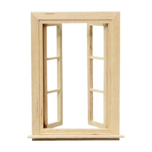 Fenteer 1:12 Skala Dollhouse Fenster Miniatur Hausmöbel Puppenhauszubehör Doppel Öffnungsfenstermodell für Wohnzimmer Küche Fenteer 1:12 Skala Dollhouse Fenster Miniatur Hausmöbel Puppenhauszubehör Doppel Öffnungsfenstermodell für Wohnzimmer Küche von Fenteer