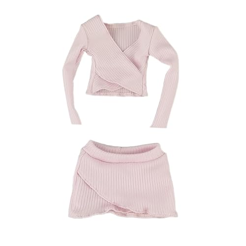 Fenteer 1:6 Maßstab Basic Crop Top Action Figur Kleidung Handgemachte weibliche Figur Kleidung Kurzer Rock zum Anziehen, Rosa Fenteer 1:6 Maßstab Basic Crop Top Action Figur Kleidung Handgemachte weibliche Figur Kleidung Kurzer Rock zum Anziehen, Rosa von Fenteer