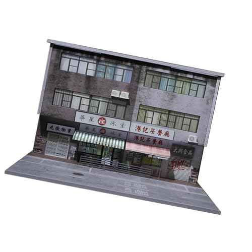 Fenteer 1:64 Skala Diecast Vehicle Model Model Display -Hülle, Show Case, mit Lichtern Ornamente realistische Acrylstiecast Car Garage Home Decor von Fenteer