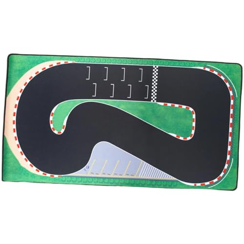 Fenteer 1:76 RC Auto Rennstrecke Matte Tragbares Zubehör Haltbarkeit Ersatzteile Faltbare 50cm x 95cm Gummi Rennstrecke für C73 von Fenteer
