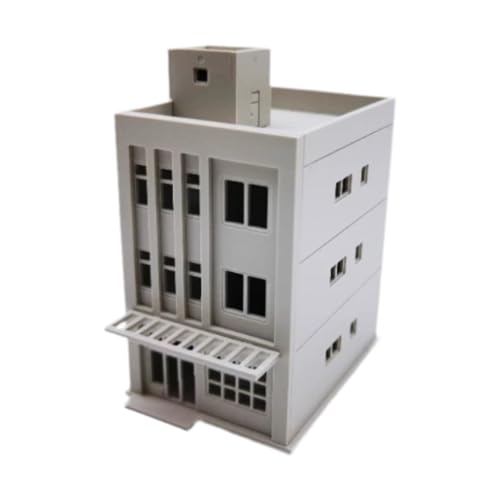 Fenteer 1:87 Japanische Gebäudemodell Kits Residential Modern House Landscape Railway Layout Modell für Modell Railway Diorama Accessoire, 8.3cmx12cmx14.7cm von Fenteer