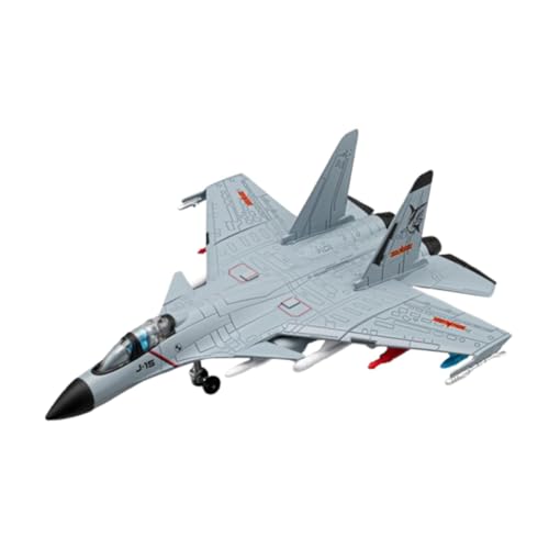 Fenteer 1:89 Legierung Kampfflugzeug Modell Desktop Display Sammlerstück Kampfjet Display Kinder Spielzeug Flugzeug für Dekor Tischplatte Urlaub Geschenke, Grau von Fenteer