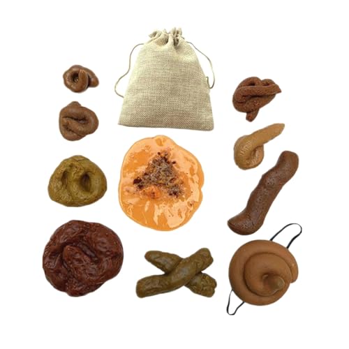 Fenteer 10 Stück Fake Poop Toys Fake Turd Novelty Practical Joke Toys Poo Model für Aprilscherz Fun Prank Toy Realistic von Fenteer