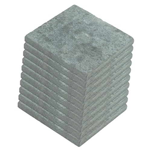 Fenteer 10 Stück Zementziegel-Modellhausbau, Kunsthandwerk, Schnitzerei, Landschaftsbau, Bodenbrett, Hausmodellbrett, 12x12cm von Fenteer