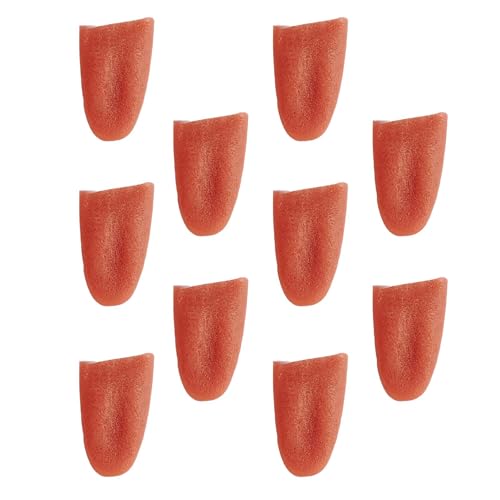 Fenteer 10 Stück realistische falsche Zunge, Trickspielzeug, Streich, schreckliche Dekorationen, schreckliche Requisite, falsche Halloween-Zunge Fenteer 10 Stück realistische falsche Zunge, Trickspielzeug, Streich, schreckliche Dekorationen, schreckliche Requisite, falsche Halloween-Zunge von Fenteer