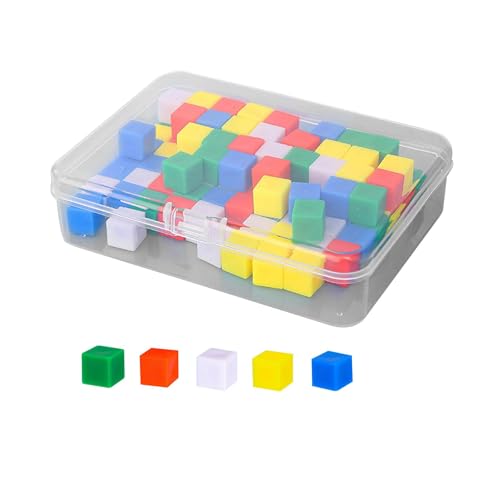 Fenteer 100 Stück Zentimeterwürfel-Blöcke, Entwicklungsspielzeug zum Sortieren von Farben, Mathematiklernen, Zählwürfel für den Heimunterricht im Fenteer 100 Stück Zentimeterwürfel-Blöcke, Entwicklungsspielzeug zum Sortieren von Farben, Mathematiklernen, Zählwürfel für den Heimunterricht im von Fenteer