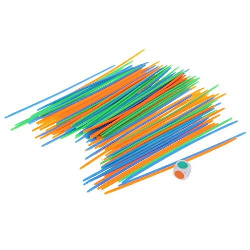 Fenteer 100er-Set Mikado Spiel Geschicklichkeitsspiel Balance Spielzeug, Training der Kinder der Händen und von Fenteer
