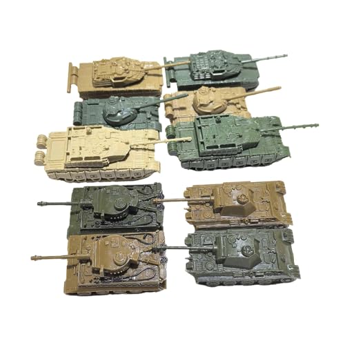 Fenteer 10x Panzermodellbausatz DIY-Montage im Maßstab 1:144 Lernspielzeug Sammlungen Gepanzerte Fahrzeuge Puzzles für Jungen, Cn Und De von Fenteer
