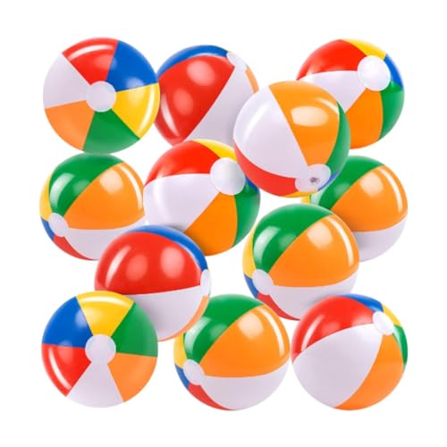 Fenteer 12 Stücke aufblasbare Strandbälle, Strandspielzeug, PVC lustige Geschenke, Neuheitspool -Spielzeug für Urlaubswasserspiele Beachball Party Fenteer 12 Stücke aufblasbare Strandbälle, Strandspielzeug, PVC lustige Geschenke, Neuheitspool -Spielzeug für Urlaubswasserspiele Beachball Party von Fenteer