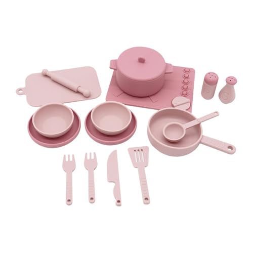 Fenteer 14-teiliges Küchenspielzeug, Rollenspielspielzeug, Lebensmittel, Simulation, Küche, Küche, Kochspielzeug-Set für Kinder ab 3 Jahren, Rosa Fenteer 14-teiliges Küchenspielzeug, Rollenspielspielzeug, Lebensmittel, Simulation, Küche, Küche, Kochspielzeug-Set für Kinder ab 3 Jahren, Rosa von Fenteer