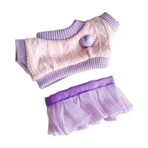 Fenteer 17 cm Mini-Puppenkleidungsset, Kostüm, Puppenzubehör, Kleidung, Puppenpullover-Outfits, Anziehsachen für Kinder, Mädchen, Geschenk, Alter 5–7, 8–10, Lila Fenteer 17 cm Mini-Puppenkleidungsset, Kostüm, Puppenzubehör, Kleidung, Puppenpullover-Outfits, Anziehsachen für Kinder, Mädchen, Geschenk, Alter 5–7, 8–10, Lila von Fenteer