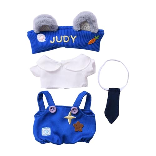 Fenteer 17 cm Mini-Puppenkleidungsset, Puppen, Wechselkleidung, Spiel, Anziehspielzeug, süße Puppen, Kleidungsanzug für 17 cm Anhänger, Puppe, Mädchen, Blau Fenteer 17 cm Mini-Puppenkleidungsset, Puppen, Wechselkleidung, Spiel, Anziehspielzeug, süße Puppen, Kleidungsanzug für 17 cm Anhänger, Puppe, Mädchen, Blau von Fenteer