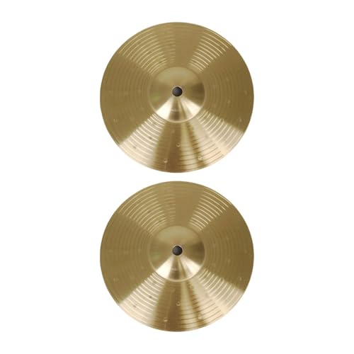 Fenteer 2 Stück Trommelbecken, Legierung für Anfänger, traditionelles, Robustes Percussion-Zubehör, Crash-Becken, Übungsbecken, Durchmesser 20cm Fenteer 2 Stück Trommelbecken, Legierung für Anfänger, traditionelles, Robustes Percussion-Zubehör, Crash-Becken, Übungsbecken, Durchmesser 20cm von Fenteer