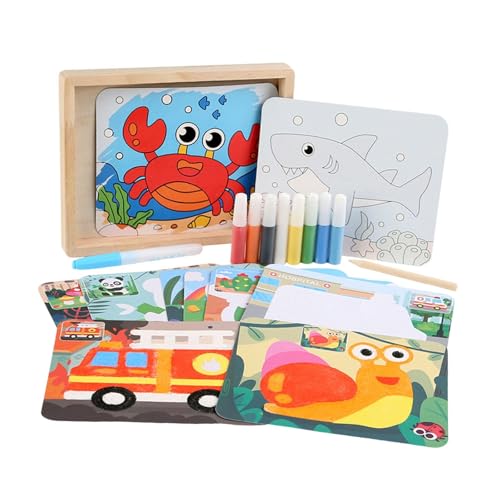 Fenteer 2 in 1 Wasser- und Sandkunstmalerei Kit DIY Basteln Bunte Spielzeug 10 Doppel -Seitenkarten Lernaktivitäten für Vorschulfeiertag Fenteer 2 in 1 Wasser- und Sandkunstmalerei Kit DIY Basteln Bunte Spielzeug 10 Doppel -Seitenkarten Lernaktivitäten für Vorschulfeiertag von Fenteer