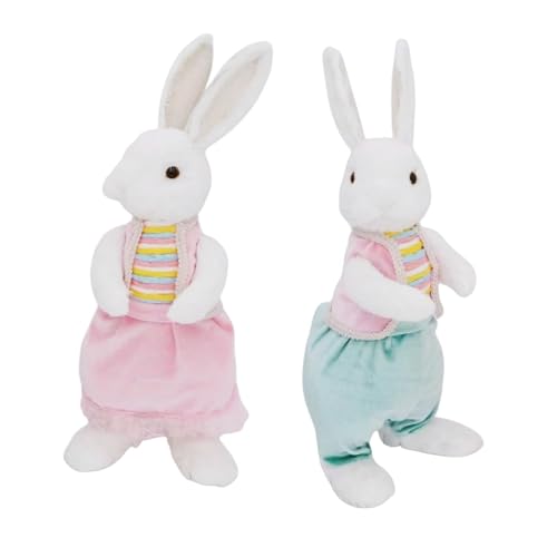 Fenteer 2 stück Ostern Bunny Dekoration Plüsch Spielzeug Desktop Ornamente Ostern Decor Niedliche Dekorative Figuren für Schreibtisch Büro Urlaub, Style B Fenteer 2 stück Ostern Bunny Dekoration Plüsch Spielzeug Desktop Ornamente Ostern Decor Niedliche Dekorative Figuren für Schreibtisch Büro Urlaub, Style B von Fenteer