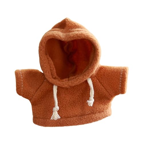 Fenteer 20 cm Plüsch Puppenkleidung, Puppen Kapuzenpullover für Kinder, Süße, Weiche Outfits für 7,87 Zoll Große Puppen, Abnehmbares, Stylisches Puppen Sweats, Braun Fenteer 20 cm Plüsch Puppenkleidung, Puppen Kapuzenpullover für Kinder, Süße, Weiche Outfits für 7,87 Zoll Große Puppen, Abnehmbares, Stylisches Puppen Sweats, Braun von Fenteer