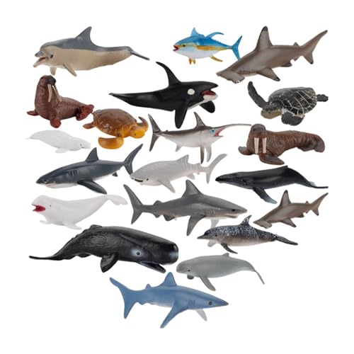 Fenteer 20-teiliges Meerestier-Spielset, Meerestier-Modell-Simulation, realistische Tiefsee-Tierfiguren für den Schreibtisch als Geburtstagsgeschenk Fenteer 20-teiliges Meerestier-Spielset, Meerestier-Modell-Simulation, realistische Tiefsee-Tierfiguren für den Schreibtisch als Geburtstagsgeschenk von Fenteer