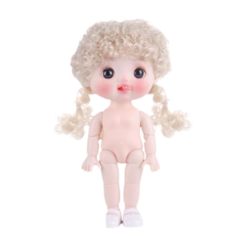 Fenteer 21cm BJD Girl Doll DIY Toys Interactive Educational Lovely Make -up Doll Action Figuren Körper für Mädchen Geschenkgeburtstag Festivals, Style C von Fenteer