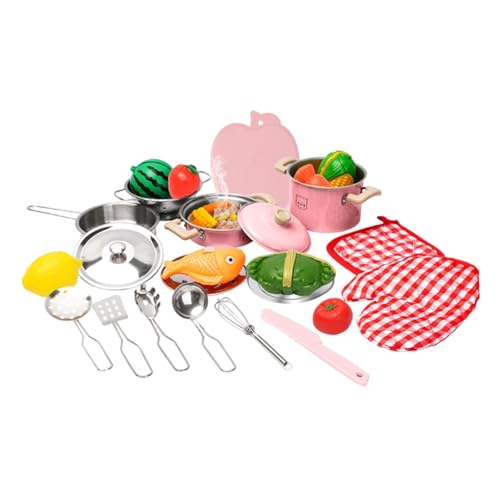 Fenteer 25-teiliges Kochspielset für Kinder und Kleinkinder, realistisch für interaktives frühes Lernen, Robustes multifunktionales Kochgeschirr aus Edelstahl Fenteer 25-teiliges Kochspielset für Kinder und Kleinkinder, realistisch für interaktives frühes Lernen, Robustes multifunktionales Kochgeschirr aus Edelstahl von Fenteer