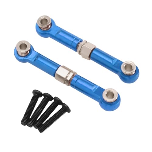 Fenteer 2X 1:14 RC-Auto-Lenkgestänge, Zugstangen-Lenkstange, verstellbare Spurstangen aus Aluminiumlegierung für 14211-Fahrzeuge, RC-Auto, DIY, Blau von Fenteer