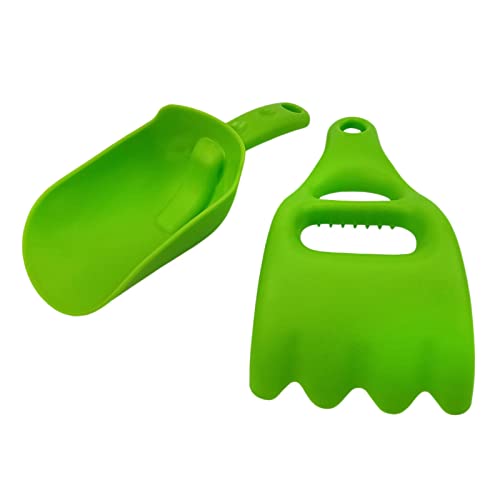 Fenteer 2X Reise-Kind-Spielzeug-Set, Baby-Sandkasten-Spielzeug, Gebäude-Sand-Spielset, Garten, glatt, für Kleinkinder, Kinder, Hinterhof, GRÜN von Fenteer