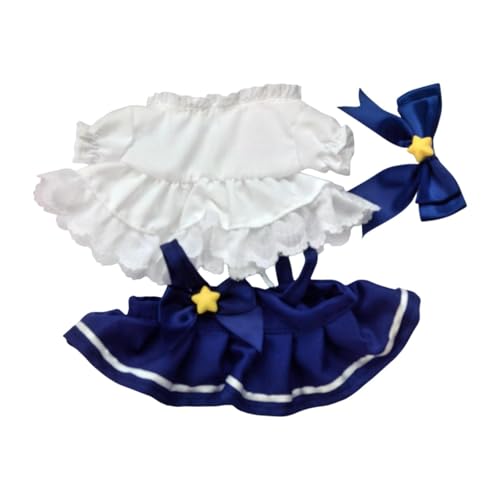 Fenteer 3 Teiliger Puppenanzug, Puppenkleidung, Outfits, Foto Requisiten, Abnehmbare Weiche Handgefertigte Kleidung, Kostümzubehör für 20 cm Puppen, Blau Fenteer 3 Teiliger Puppenanzug, Puppenkleidung, Outfits, Foto Requisiten, Abnehmbare Weiche Handgefertigte Kleidung, Kostümzubehör für 20 cm Puppen, Blau von Fenteer