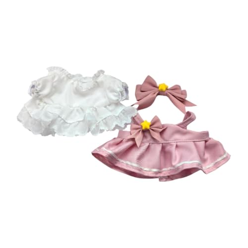 Fenteer 3 Teiliger Puppenanzug, Puppenkleidung, Outfits, Foto Requisiten, Abnehmbare Weiche Handgefertigte Kleidung, Kostümzubehör für 20 cm Puppen, Rosa Fenteer 3 Teiliger Puppenanzug, Puppenkleidung, Outfits, Foto Requisiten, Abnehmbare Weiche Handgefertigte Kleidung, Kostümzubehör für 20 cm Puppen, Rosa von Fenteer