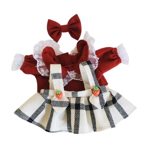Fenteer 3-teiliges Puppen-T-Shirt und Rockschleife, Miniatur-Kleidungszubehör für 38-cm-Puppen, Geburtstagsgeschenke Fenteer 3-teiliges Puppen-T-Shirt und Rockschleife, Miniatur-Kleidungszubehör für 38-cm-Puppen, Geburtstagsgeschenke von Fenteer