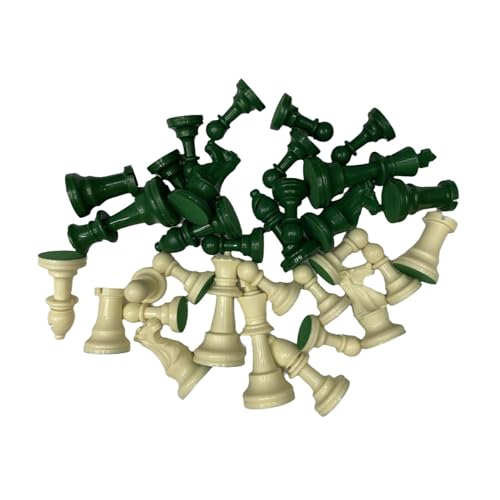 Fenteer 32-teilige Schachfiguren, Schachspiel-Bauern, interaktive Königsfiguren, Schachfiguren für Campingausflüge, Erwachsene, Familientreffen, Picknicks Fenteer 32-teilige Schachfiguren, Schachspiel-Bauern, interaktive Königsfiguren, Schachfiguren für Campingausflüge, Erwachsene, Familientreffen, Picknicks von Fenteer