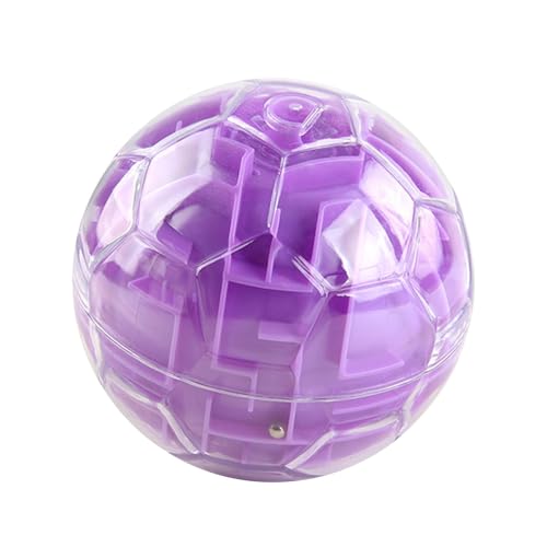 Fenteer 3D-Labyrinthball, Denksportaufgabe, interaktives Schwerkraftgedächtnis, sequentielles Labyrinth-Labyrinthspiel für Jugendliche ab, violett von Fenteer