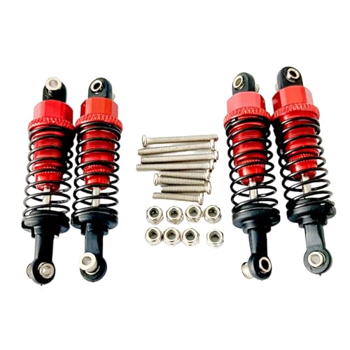 Fenteer 4 Stück RC-Auto-Stoßdämpfer 1/12 1/16 Ersatz-Fahrzeugteile mit Schraubendämpfern RC-Stoßdämpfer für D90 MN78 MN82 C24, Rot Fenteer 4 Stück RC-Auto-Stoßdämpfer 1/12 1/16 Ersatz-Fahrzeugteile mit Schraubendämpfern RC-Stoßdämpfer für D90 MN78 MN82 C24, Rot von Fenteer