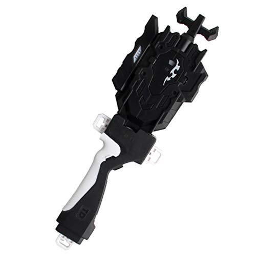Fenteer 4D Beschleunigungslauncher String Launcher mit Griff, Kinder Kampf Spielzeug Zubehör, Schwarz von Fenteer