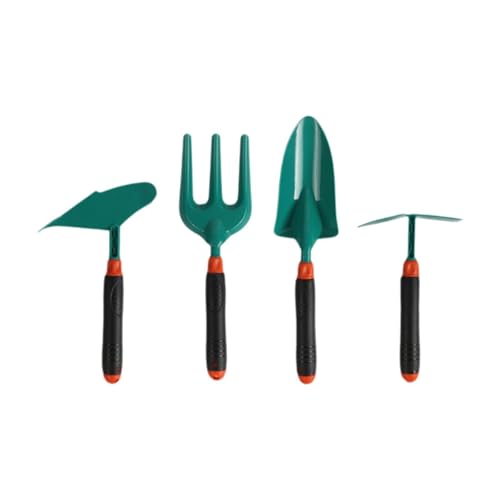 Fenteer 4X Kleinkinder Gartengarten Set im Freien im Freien mit Spielzeug realistischer Spielspielzeugkelle und Gabel für Kindergeschenke Graben, GrÜn von Fenteer
