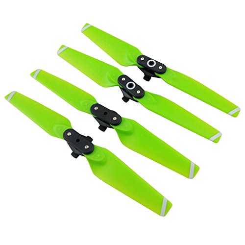 Fenteer 4X Faltbare Ersatzpropeller für DJI Spark – 4730F CW/CCW Blatt Set – Leicht & Stabil – Leiser Flug – Einfache Installation – Kompatibel mit DJI Spark RC Drohne, Grün Fenteer 4X Faltbare Ersatzpropeller für DJI Spark – 4730F CW/CCW Blatt Set – Leicht & Stabil – Leiser Flug – Einfache Installation – Kompatibel mit DJI Spark RC Drohne, Grün von Fenteer