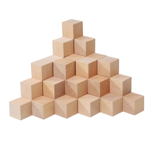 Fenteer 50 Stück Holzblöcke, Mathe-Sortierspielzeug, Puzzle, Lernen, Mini-Zählspiel, kleine Würfel, BAU- und Stapelblöcke für Babyparty, Braun, M Fenteer 50 Stück Holzblöcke, Mathe-Sortierspielzeug, Puzzle, Lernen, Mini-Zählspiel, kleine Würfel, BAU- und Stapelblöcke für Babyparty, Braun, M von Fenteer