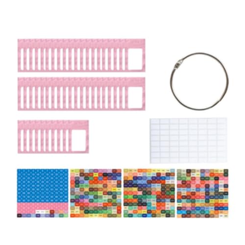 Fenteer 50 Stücke Strassstation Storage Beutel kleine Perlen Organizer Mehrzweckverpackungstasche klare Fensterbehälter Selbstdichtbeutel, Rosa von Fenteer