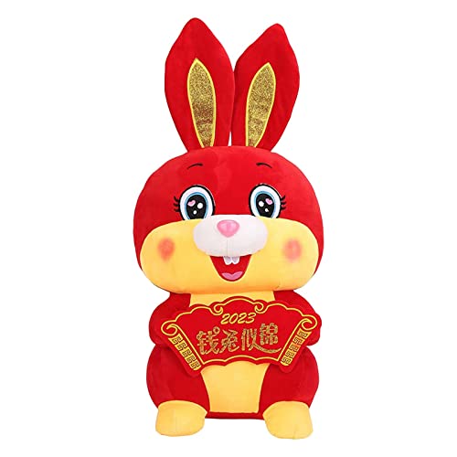 Fenteer 50 cm Kaninchen Stofftier Puppe Spielzeug, Festival Versorgung, Tierpuppe Spielzeug, Plüschtierpuppe, Chinesisches Neujahrspuppe, für Festival, von Fenteer