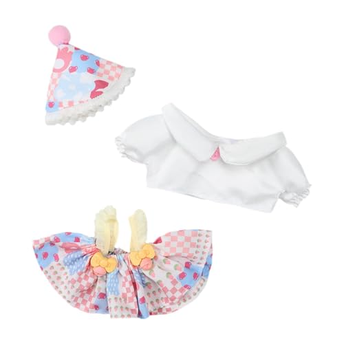 Fenteer 8 -Zoll -Plüschpuppen Kleidung süß gefüllte Tiertuch für Valentinstag Cosplay von Fenteer