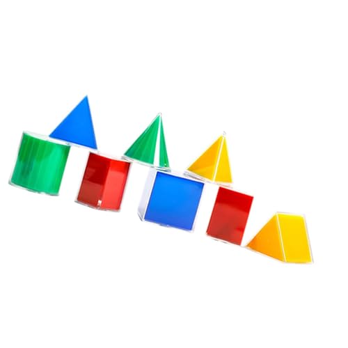 Fenteer 8X Geometrische Körper, Mehrfarbig, Mathe Spielzeug, für Kinder, Schulbedarf Fenteer 8X Geometrische Körper, Mehrfarbig, Mathe Spielzeug, für Kinder, Schulbedarf von Fenteer