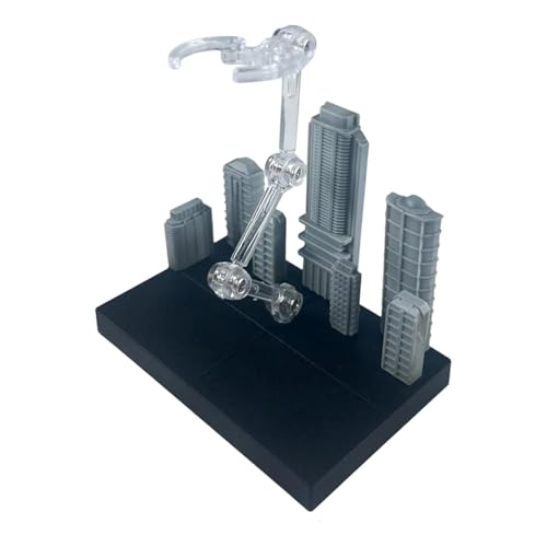 Fenteer Actionfiguren-Displayständer mit Stadthintergrund mit Adaptern, leicht, multifunktional, für -Zubehör, Schwarz 10x6.5x8cm Fenteer Actionfiguren-Displayständer mit Stadthintergrund mit Adaptern, leicht, multifunktional, für -Zubehör, Schwarz 10x6.5x8cm von Fenteer